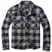 Brandit Checkshirt - Black / Charcoal - 3XL