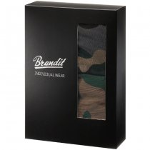 Brandit Boxershorts Logo 2-pack - Woodland / Dark Camo - 2XL