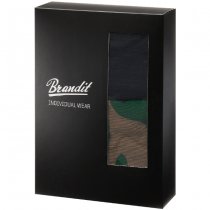 Brandit Boxershorts Logo 2-pack - Woodland / Black - 3XL