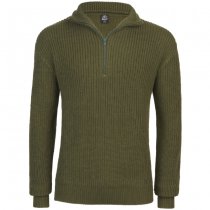 Brandit Marine Pullover Troyer - Olive - 3XL