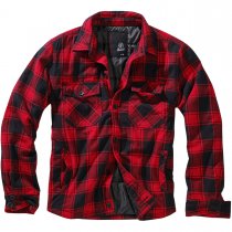 Brandit Lumberjacket - Red / Black - S