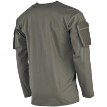 MFH Tactical Long Sleeve Shirt Sleeve Pockets - Olive - S