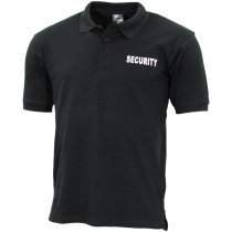 MFH Security Print Polo Shirt - Black - M