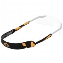 Helikon Neoprene Eyewear Retainer - Black / Orange