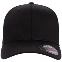 Flexfit Wooly Combed Cap - Black Black - S/M