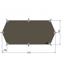 Tatonka Tarp Wing 1 LT - Stone Grey Olive