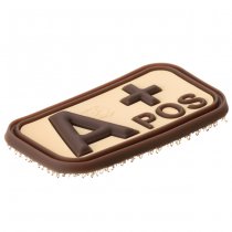 JTG Bloodtype Rubber Patch A Pos - Desert