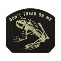 JTG Don't Tread on me Frog Rubber Patch - Glow in the Dark