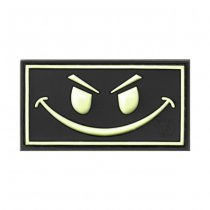 JTG Evil Smile Rubber Patch - Glow in the Dark