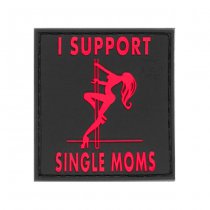 JTG I Support Single Mums Rubber Patch - Blackmedic