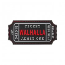 JTG Large Walhalla Ticket Rubber Patch - Blackmedic