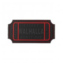 JTG Large Walhalla Ticket Rubber Patch - Blackops