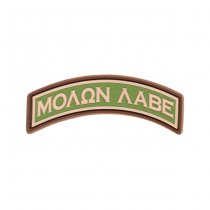 JTG Molon Labe Tab Rubber Patch - Multicam