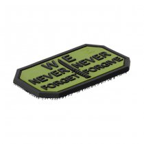 JTG Never Forget Rubber Patch - Forest