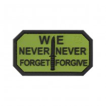 JTG Never Forget Rubber Patch - Forest