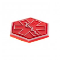 JTG Paramedic Hexagon Rubber Patch - Red