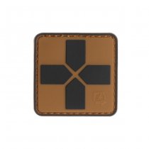 JTG Red Cross Rubber Patch 40mm - Coyote