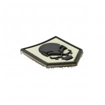 JTG SOF Skull Rubber Patch - Glow Back