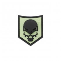 JTG SOF Skull Rubber Patch - Glow Back