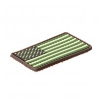 JTG US Flag Rubber Patch - Forest