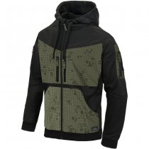 Helikon Rogue Tactical Hoodie FullZip - Black / Desert Night Camo