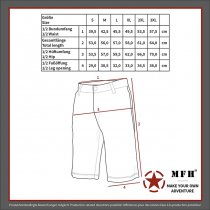 MFH BW Bermuda Shorts Side Pockets - Black - L