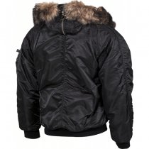 MFH US N2B Polar Jacket Lined - Black - XS