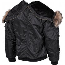 MFH US N2B Polar Jacket Lined - Black - S