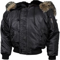 MFH US N2B Polar Jacket Lined - Black - 2XL