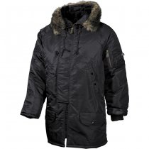 MFH US N3B Polar Jacket Lined - Black