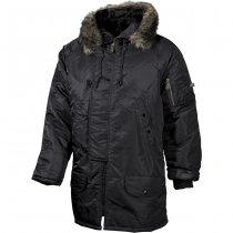 MFH US N3B Polar Jacket Lined - Black - S