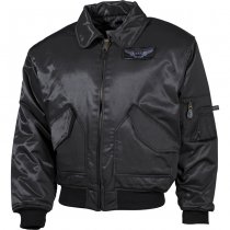 MFH US CWU Heavy Pilot Jacket - Black - M