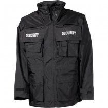 MFH SECURITY Waterproof Parka - Black