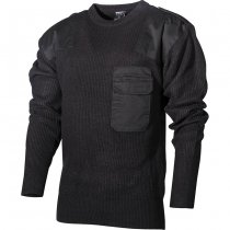 MFH BW Pullover Chest Pocket Polyacryl - Black