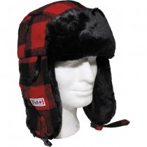 FoxOutdoor Lumberjack Fur Hat - Red - S