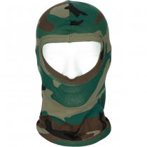 MFH Light Balaclava One Hole Cotton - Woodland