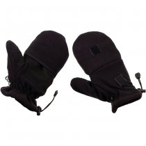 MFH Fleece Gloves Pull Loops - Black