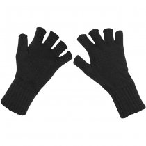 MFH Knitted Gloves Fingerless - Black