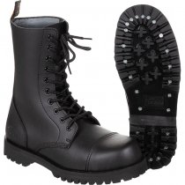 PureTrash Boots 10-Hole Steel Cap - Black - 3