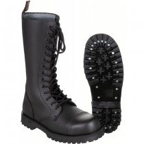 PureTrash Boots 14-Hole Steel Cap - Black - 12