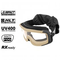 KHS Tactical Glasses KHS-130 Clear - Khaki