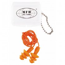 MFH Earplugs & Case - Orange