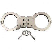 MFH Handcuffs Double Hinge - Chrome