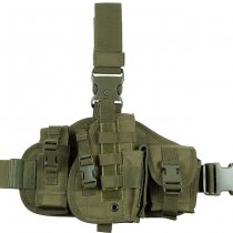 MFH Pistol Leg Holster & Pouches MOLLE - Olive