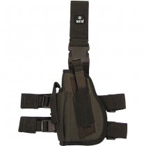 MFH Pistol Leg Holster Standard Left Hand - Olive