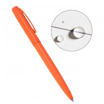 Rite in the Rain All-Weather Metal Clicker Pen Black Ink - Orange