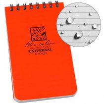 Rite in the Rain Polydura Top-Spiral Notebook 3 x 5 - Orange