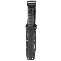 Ka-Bar Fighting Utility Knife Plain Blade & Hard Plastic Sheath - Black