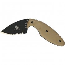 Ka-Bar Original TDI Half-Serrated Drop Point Blade - Coyote