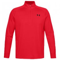 Under Armour Tech 1/2 Zip Long Sleeve - Red - L